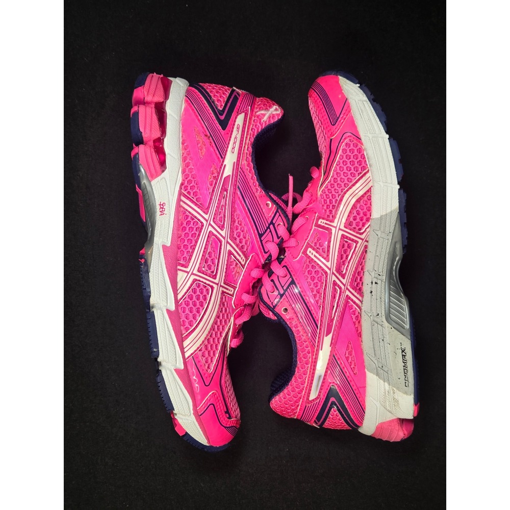 Asics GT-1000 2 Pink Breast Cancer Awareness Running Shoes T3R9N Womens Size 5.5